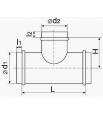 Воздуховод Вентс тройник 450/250